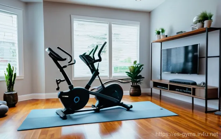 헬스 사이클 활용법과 효과 - Here are three detailed image prompts for an image generation model: